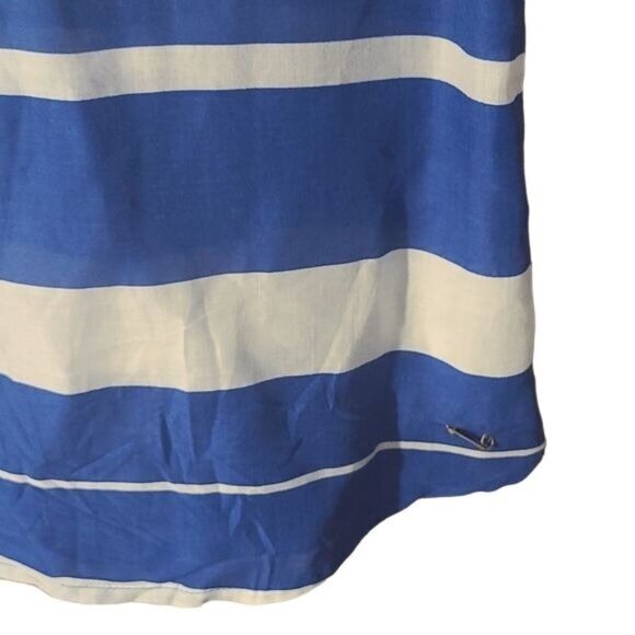 Tommy Hilfiger Medium Striped White Blue Tank Top Shirt - Picture 3 of 5